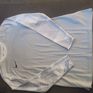 Womens Nike White Long Sleeve Dryfit Shirt